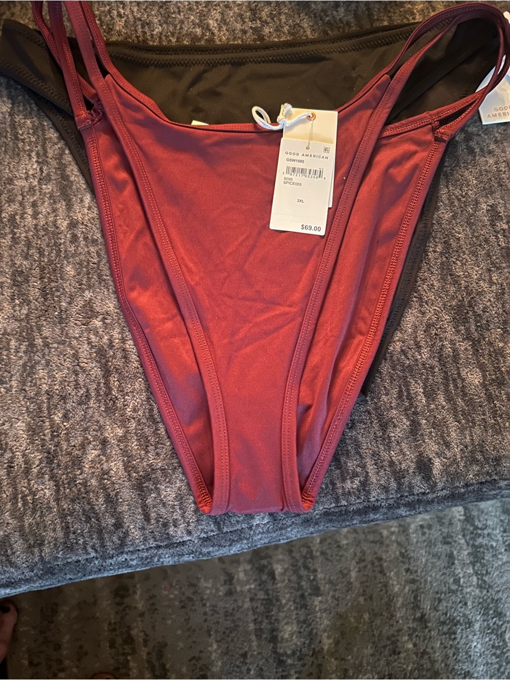 Good American 2 piece swim bottom bundle.